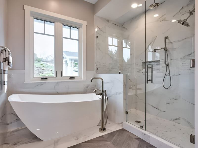 new bathroom construction