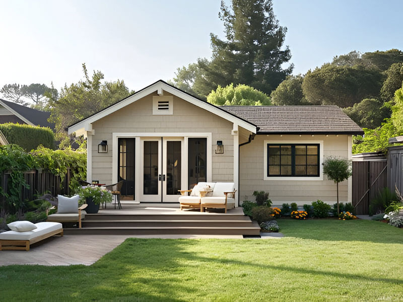 in-law unit in backyard